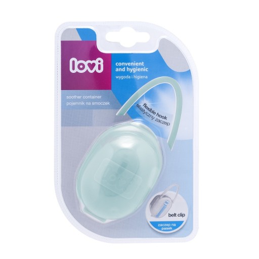 LOVI nádoba na cumlík, puzdro na cumlík, modrá