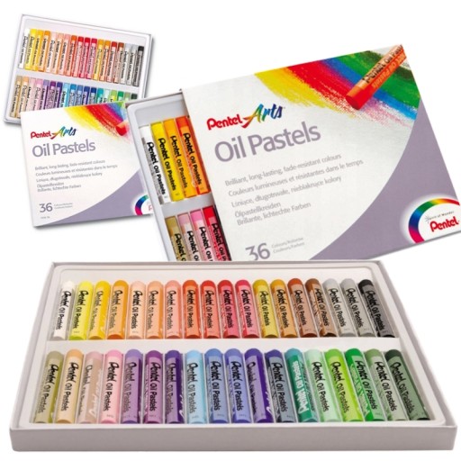 Pentel PHN Oil Pastels Pastelky 36 farieb