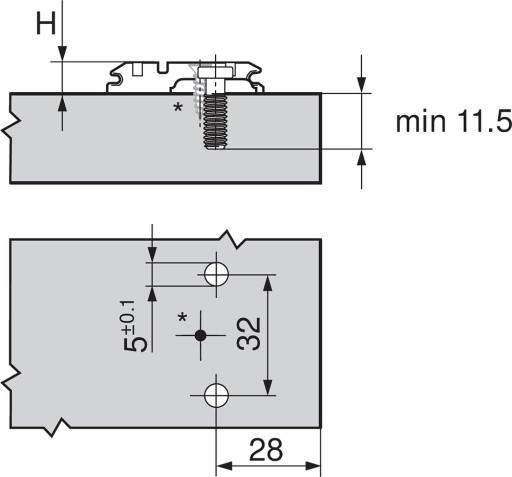 BLUM KLIP VODIČ PRE PÁNT 173L8300