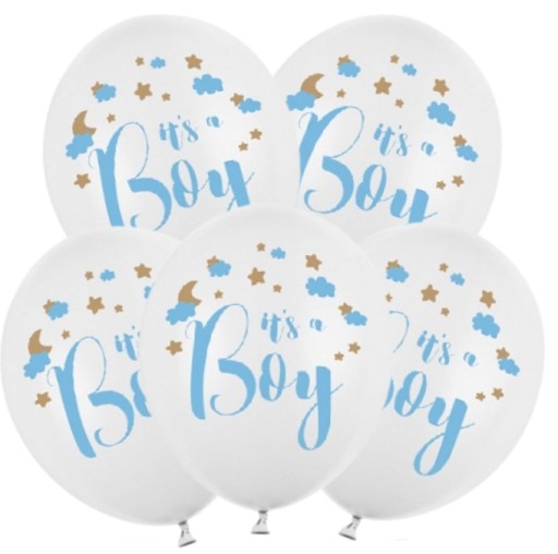 Je to Chlapček Baby Shower Birth Balloons 6 ks