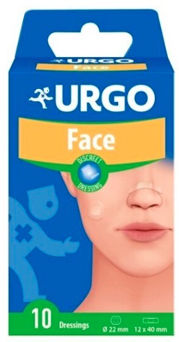 URGO Face malé obväzové náplasti 10 ks.