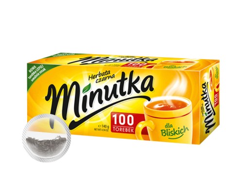 Lacný čaj Minutka Black Express Tea 100 T. Balenie proti nafukovaniu
