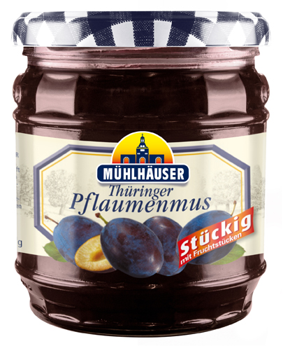 Mühlhäuser Thüringer slivkový lekvár 450 g s DE