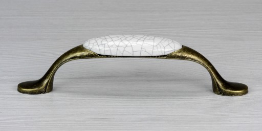 RETRO PORCELÁNOVÁ ÚCHYTKA NA NÁBYTOK S DEKOR ÚCHYTKA KUCHYNSKEJ SKRINÍK 96MM