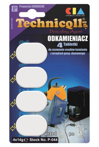 ODVÁPŇOVAČ na rýchlovarnú kanvicu, espresso, žehličku, 4x14g