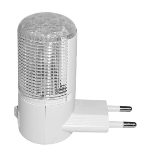Diskrétna 3 LED KONTAKTNÁ NOČNÁ LAMPA, biela