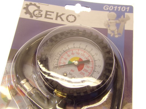 Nafukovacia pištoľ s veľkým tlakomerom GEKO G01