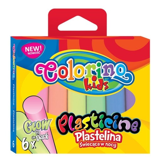 Colorino plastelína 6 farieb Žiarivá v tme 42680