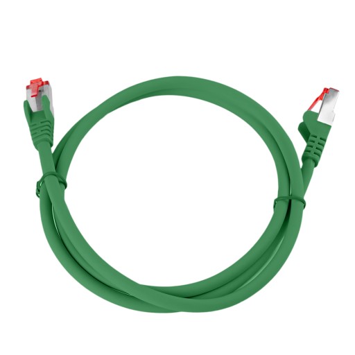 RJ45 LAN kábel CAT 6 S/FTP AWG27 LSZH zelený 5m