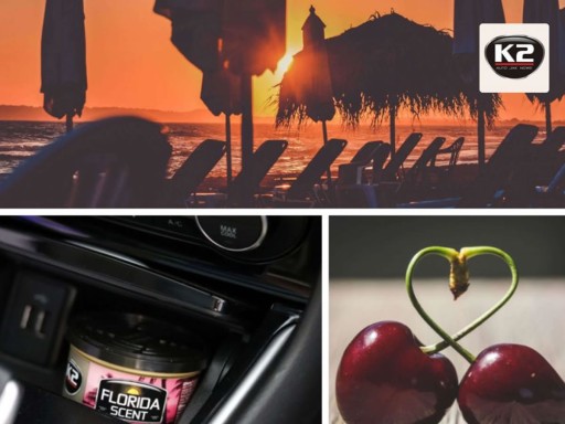 VONNÁ VÔŇA K2 FLORIDA V PLECHOVEJ BRZDAČKE CHERRY V87WIS
