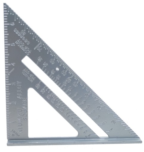 ANGLE univerzálne tesárske strešné pravítko 185mm x 260mm s pätkou