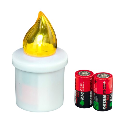 LED vložka do sviečok Subito 10,5 cm ŽLTÁ