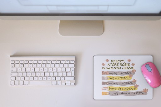 Vtipná podložka MOUSE s mačkou a mačkami
