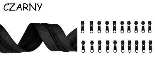 LuxTextil Zipsová páska Zips 5mm ŠPIRÁLA +20 Zips Zipsy 10mb FAR.