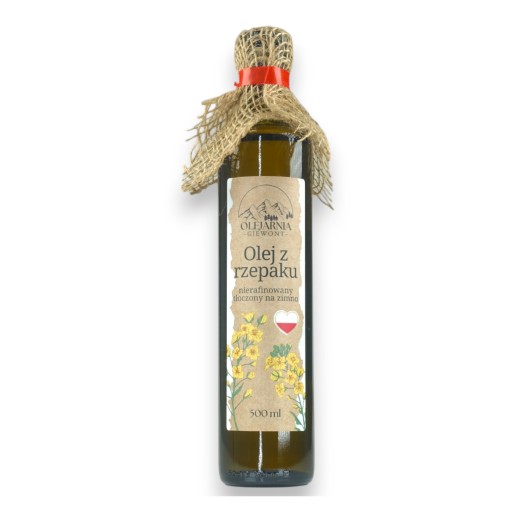 Giewont Oil Mill - Repkový olej 500ml nerafinovaný repkový olej