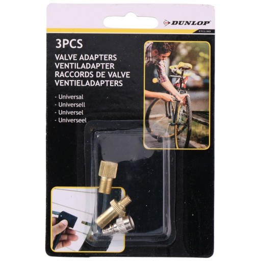 Adaptéry pre AV-DV / DV / FV-AV / FV-DV ventily 3PCS DUNLOP