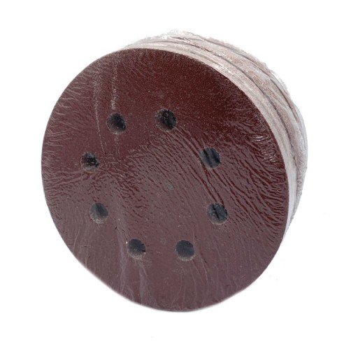 BRÚSNE PAPIEROVÉ KOTÚČE NA VELCRO 125mm P100 - 25 ks