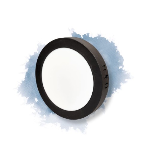 Prisadené okrúhle LED stropné svietidlo 12W 1200LM 4000K IP20 čierne