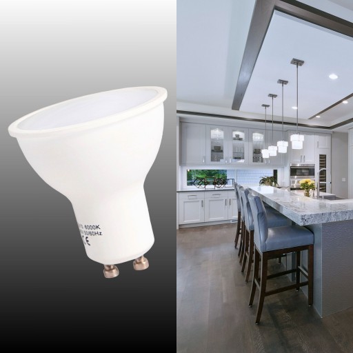 GU10 LED ŽIAROVKA 3W = 25W TEPLÁ FARBA 3000K DO SPÁLNE, OBÝVAČKY, EFEKTÍVNA