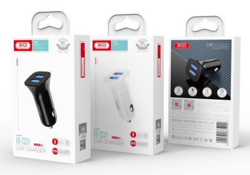 Rýchla autonabíjačka pre telefón 2x USB XO