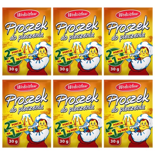 Wodzisław Prášok do pečiva 30 g x 6 kusov