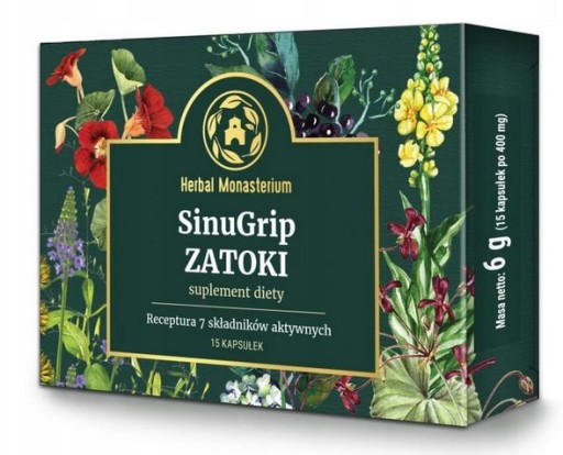 Herbal Monasterium SinuGrip Zatoka 15 kapsúl
