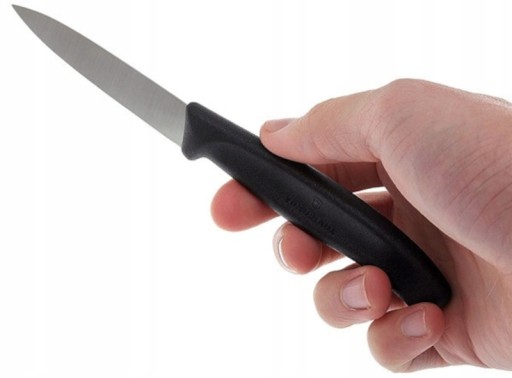 Hladký nôž na zeleninu 8 cm čierny Victorinox