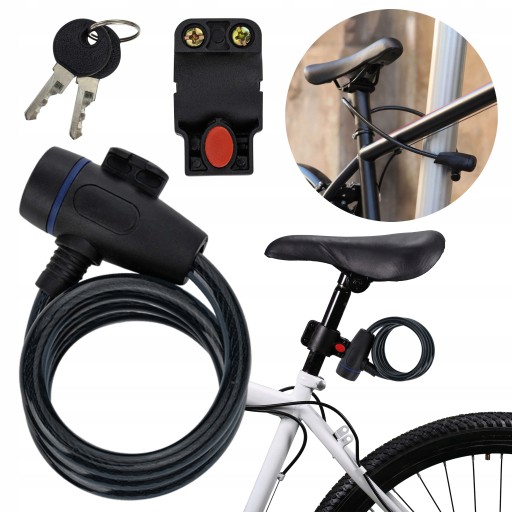 Zabezpečenie bicykla KÁBLOVÝ ZÁMOK BICYKLOVÝCH KOLIES ZÁMOK REŤAZOVÝ ZÁMOK
