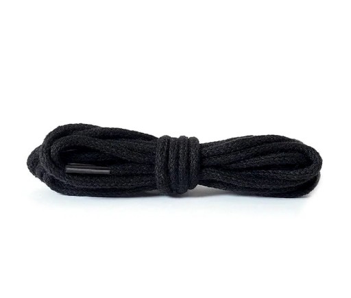 BAVLNENÉ OBUV 100 CM ČIERNA okrúhle