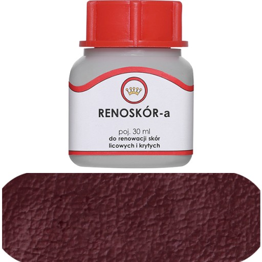 Farba na kožu Renoszkol lak 30ml bordová