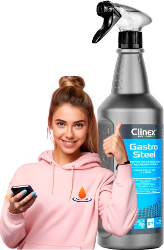 CLINEX Steel na čistenie nerezovej ocele 1L