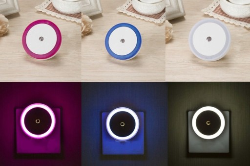 LED nočná lampa SO SNÍMAČOM KONTAKT 1W