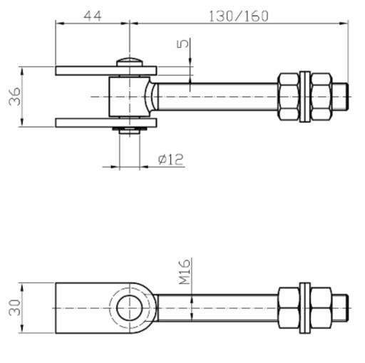 NASTAVITEĽNÝ PÁN M16 DELITEĽNÝ ZDVIHÁK, BRÁNA L 130