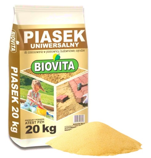 PIESOK NA STAVBU ZÁHRADNÉHO PIESKOVKA 20kg BIOVITA