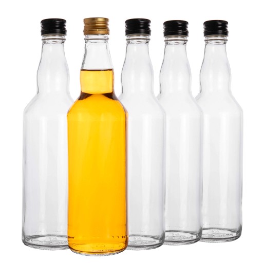 5x FĽAŠE NA NÁTERY BIMBER WHISKY VODKA ŠŤAVA OLIVOVÝ OCET 500 ML 0,5 l