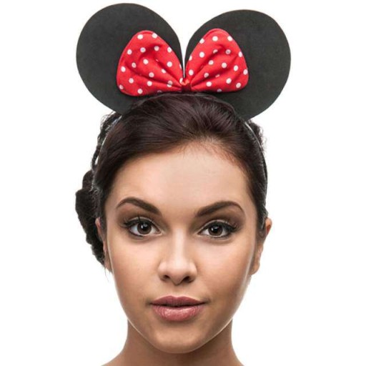 Čelenka Mickey Mouse EARS, mašľa, maškarný outfit