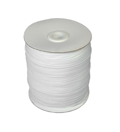 gumička elastická plochá 5mm 0,5cm biela 10mb