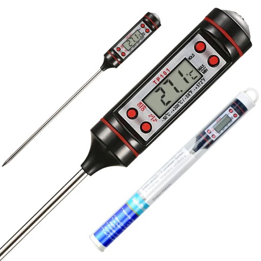 DIGITÁLNY KUCHYNSKÝ TEPLOMER PRE MÄSO VÍNO LCD PIN SONDA