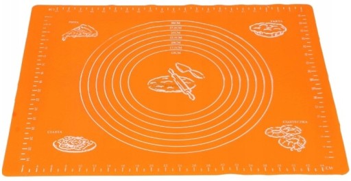 SILIKÓNOVÁ DOSKA VEĽKÁ SKLADAČNÁ, PROTIŠMYKOVÁ PODLOŽKA NA TORTU 50 X 39 CM