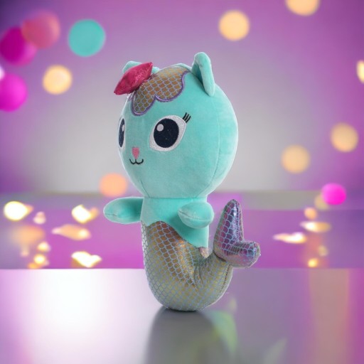 CAT HOUSE GABI MERMAN MAČKA METALICKÝ CHVOST HRAČKA CUDLING HRAČKA SWEET CAT 30cm