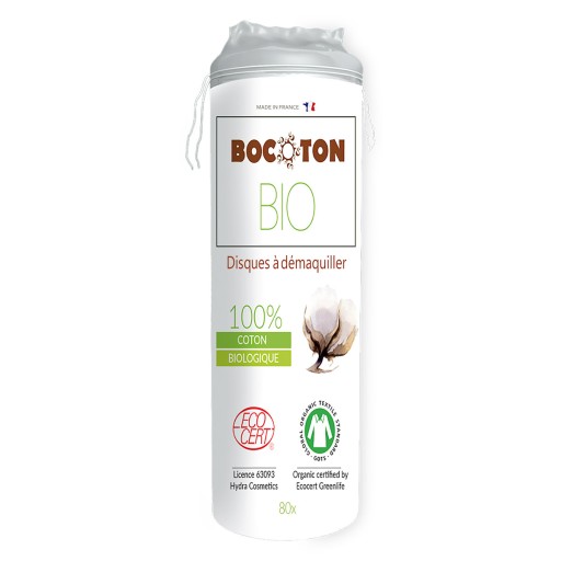BIO kozmetické tampóny, FAIRTRADE, 80 ks, Bocoton