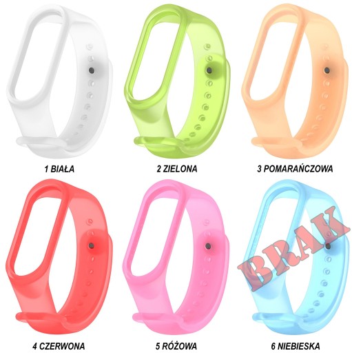 XIAOMI MI BAND 4 náhradný remienok TRANSPARENT farby