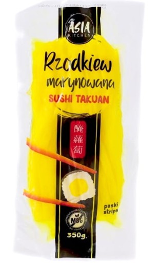 Takuan Daikon reďkovka na sushi, nakrájaná na plátky 350 g