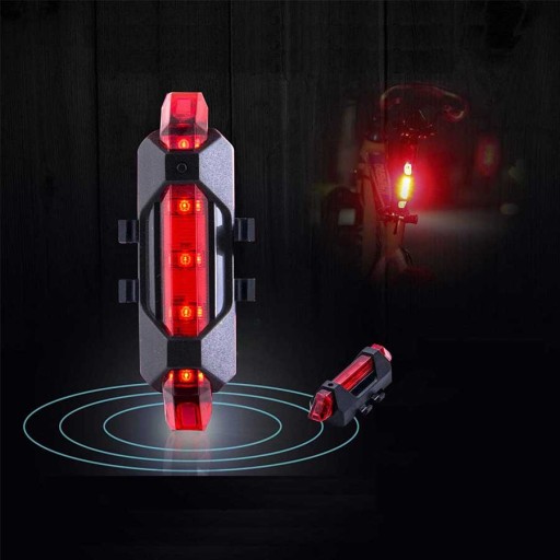 BIKE LAMPA USB SVETLÁ NA BICYKEL SET + ZADNÉ