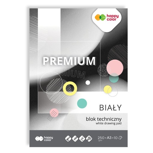 Technický blok Biela A3/10 Happy Color 250g/m2