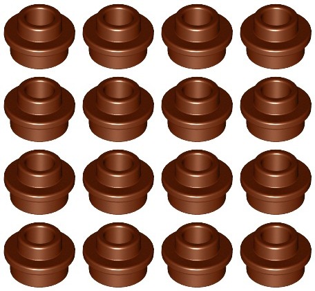 LEGO 85861 1x1 hnedá NOVINKA (2g) 16 ks.