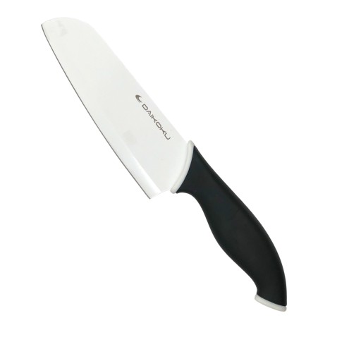 SANTOKU Nôž S KERAMICKÝM POVLAKOM, BIELY A ČIERNY