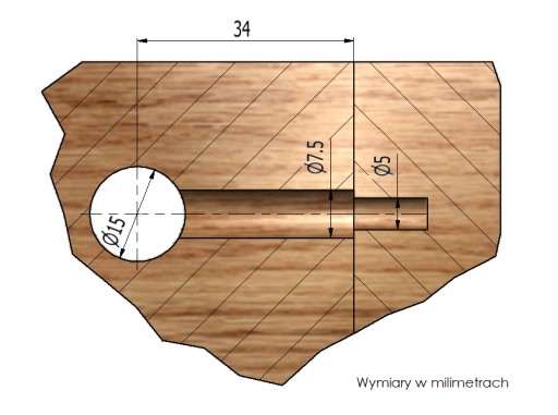 10x Excentrický nábytkový konektor fi15 pre 23mm dosku