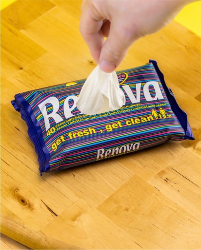 Renova vlhčený toaletný papier 40 kusov