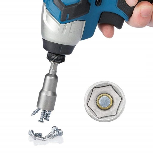 Sada 5 ks 8 mm HEX MAGNETICKÁ ZÁSUVKA NA Skrutkovač Farmer zásuvky